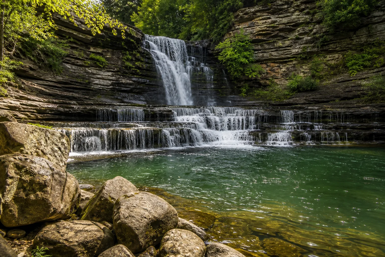 Cummins Falls the 25-foot lower cascade hitting the swim pool, the basin travel + leisure ranked tenth-best in america in 2010.