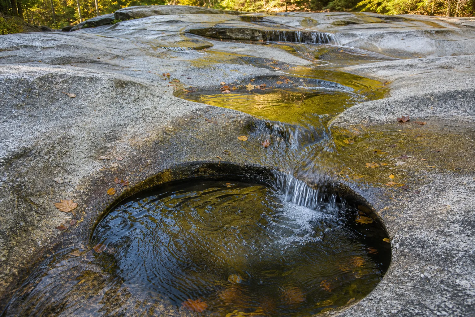 Diana's Baths water and rock detail