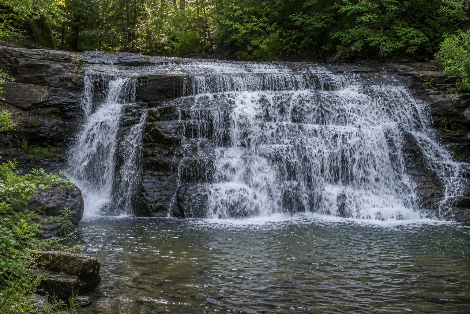 Wadsworth Falls State Park base and water force